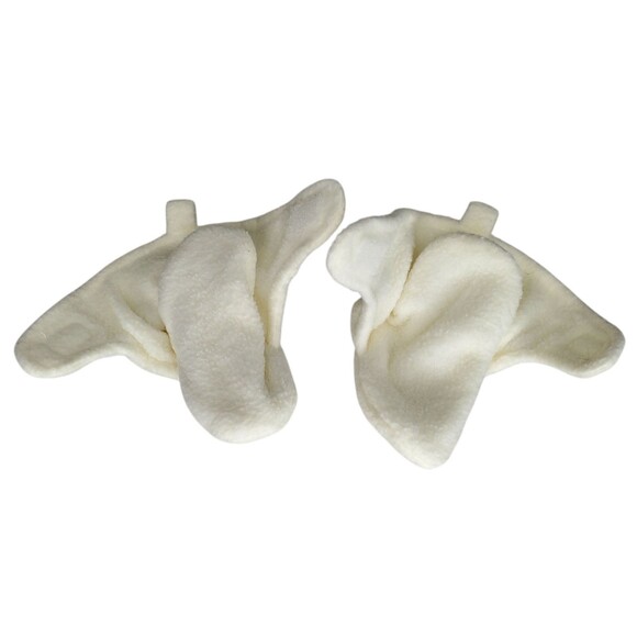 HB Hudson Baby Infant Newborn Cozy Fleece Booties Size 0-6 Months Pink & Cream - Picture 5 of 7